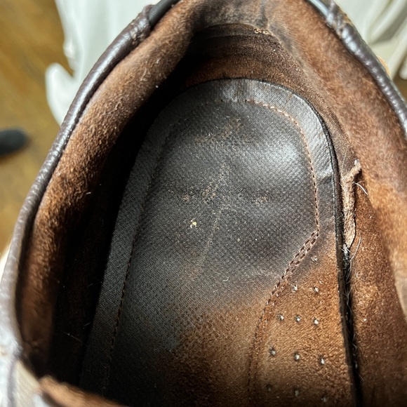 Clarks Brown Leather Slip On Shoes Men’s 11 Comfort Casual Loafers - Picture 8 of 11